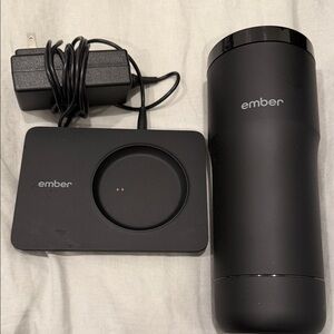 Ember Black Travel Mug with Charger